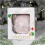 Шар "Снежинка бисерная", розовая 80 мм., в подарочной упаковке 1597680200
