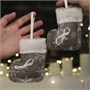 Елочное украшение текстильное - Сапожок, 11*9 1662767042