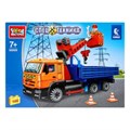 Конструктор камаз с краном и люлькой, 146 дет. Город мастеров 50009-KK