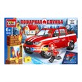 Конструктор UAZ PICKUP ПОЖАРНАЯ СЛУЖБА, 76 дет. Город мастеров SB-3630 (36)