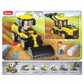 Конструктор пласт. трактор-погрузчик с фигурками, 212дет. в русс. кор. M38-B0538 (32)