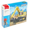 Конструктор пласт. ЭКСКАВАТОР с фигуркой, 152дет. в русс. кор. M38-B1196 (32)