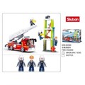 Конструктор пласт. ПОЖАРНАЯ машина+фигурки, 343дет. в русс. кор. M38-B0966 (16)