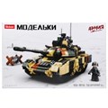 Конструктор пласт. танк с фигуркой, 758дет. в русс. кор. M38-B0756 (12)