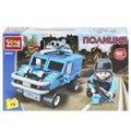 Конструктор ПОЛИЦЕЙСКИЙ с машиной, 79 дет. Город мастеров 30042-KK
