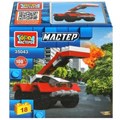 Конструктор ПОЖАРНАЯ МАШИНА, 18 дет. Город мастеров 35043-JS