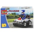 Конструктор ПОЛИЦЕЙСКИЙ на квадроцикле, 42 дет. Город мастеров 30072-JS