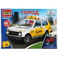 Конструктор LADA 4x4 ТАКСИ, 40 дет. (легко собрать) Город мастеров 55005-KK