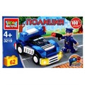 Конструктор ПОЛИЦЕЙСКИЙ на машине, 62 дет. Город мастеров 3219-PZ