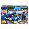 Конструктор ПОЛИЦЕЙСКИЙ на машине, 62 дет. Город мастеров 3219-PZ