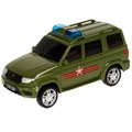 Машина р/у УАЗ ПАТРИОТ АРМИЯ РОССИИ 15,5 см, свет, зеленый, кор. Технопарк в кор.36шт PATRIOT-15RCARR-GN