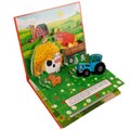 Веселая ферма. Синий трактор. Картонная книжка-панорамка А4, 260х198мм, 8 стр. Умка в кор.10шт 978-5-506-05755-0