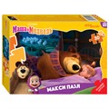 Контурный МАКСИ пазл 30 эл. "Маша и Медведь" (Анимаккорд) # 64002