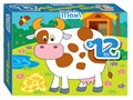 Мозаика puzzle 12 Коровка (Mini-maxi) # 86001