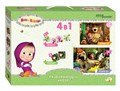 Развивающий набор 4в1 "Маша и Медведь" (Анимаккорд) # 92306