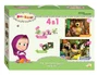 Развивающий набор 4в1 "Маша и Медведь" (Анимаккорд) # 92306