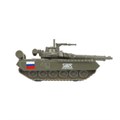 Модель металл ТАНК Т-90, 12 см, подвиж. дет., инерц.,кор. Технопарк SB-16-19-T90-G-WB.19 (48)