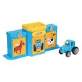 Игрушка пластик ворота+1 машинка, СИНИЙ ТРАКТОР,кор. ТЕХНОПАРК GATE-BLUTRA-PL