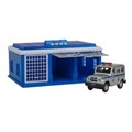 Игрушка пластик свет-звук ПОСТ ГАИ 22 см ворота, УАЗ ХАНТЕР кор. Технопарк GARAGE-22SL1XCAR-POL-WOD