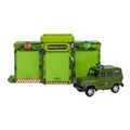 Игрушка пластик ворота+1 машинка, ВОЕННАЯ,кор. Технопарк GATE-24-1XCAR-MIL